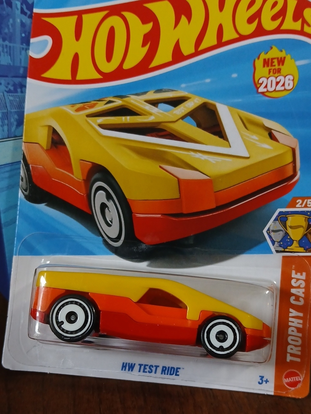 HW Test Ride Toy Car - Yellow & Orange 1/64
